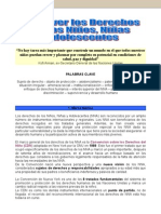  Promover Los Derechos de Los NiÑos, NiÑas y Adolescentes