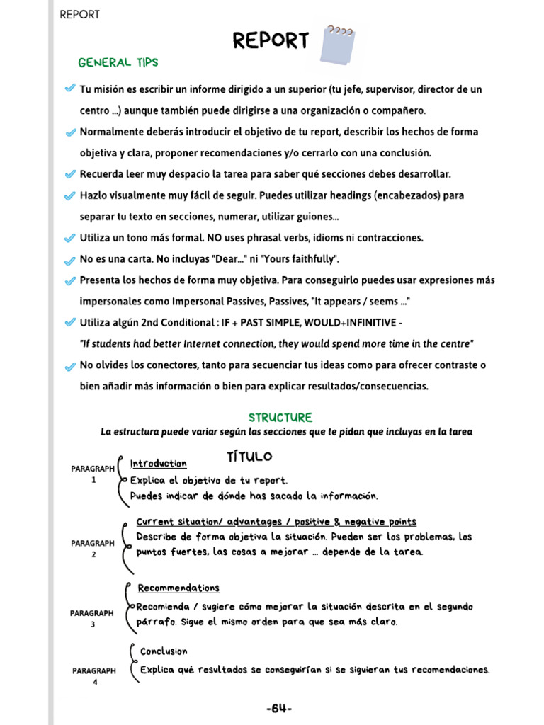 Report - Tips & Examples | PDF