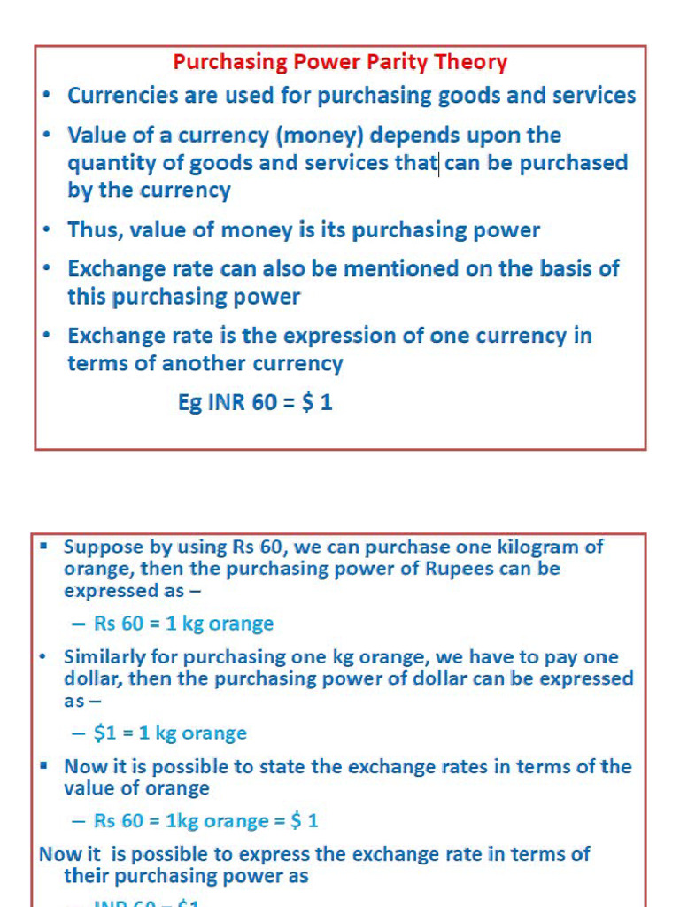 Purchasingpowerparitytheory | PDF