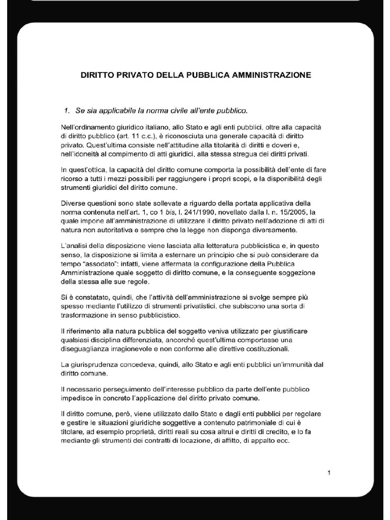Diritto Privato PA | PDF