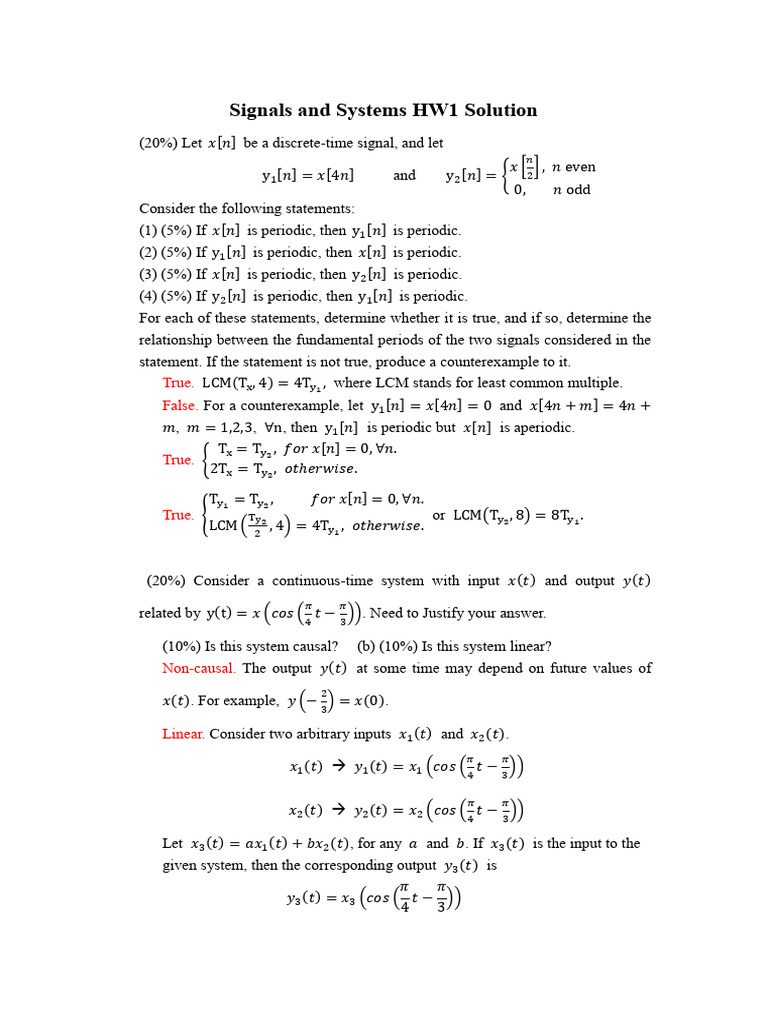 HW1 Sol | PDF