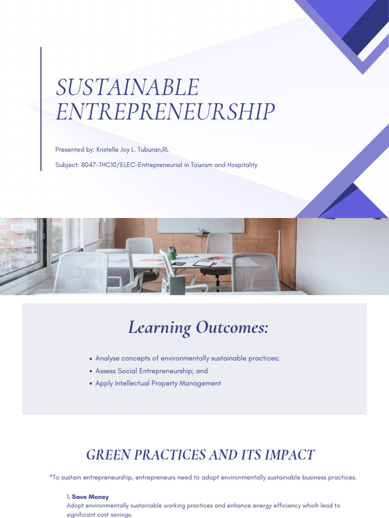 Sustainable Entrepreneurship | PDF | Copyright | Patent