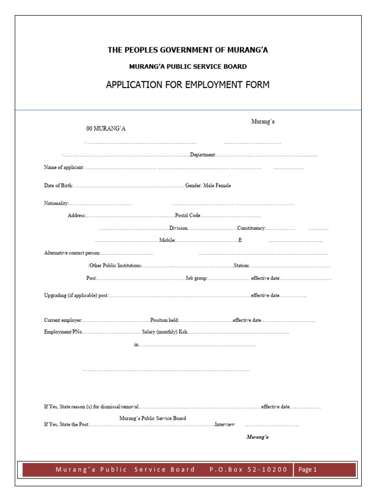 Psbapplicationform 2015 1 | PDF