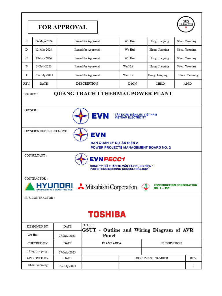 QT1 0 GUT E BAT 01 00012 0 S0 - GSUT Outline and Wiring Diagram of AVR ...