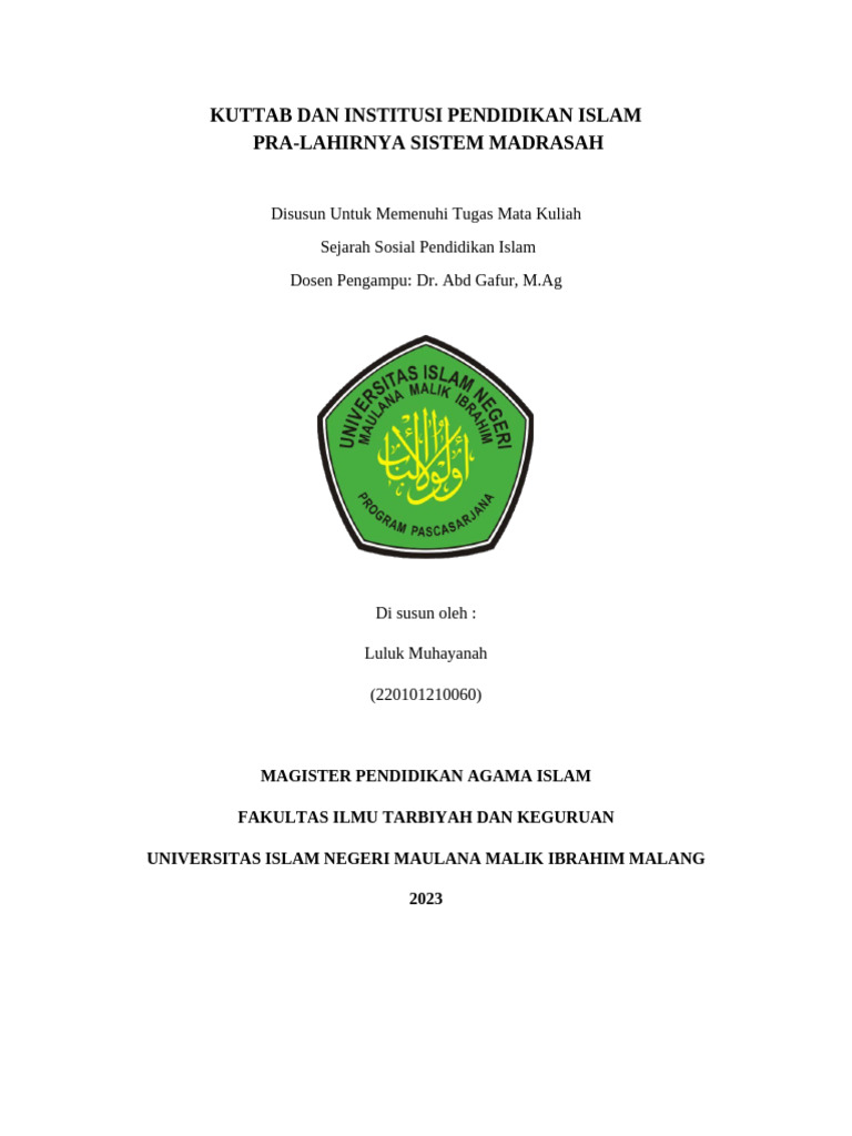 Kuttab | PDF