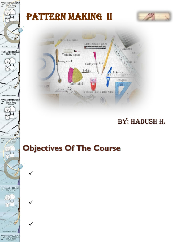 Fashion Pattern Making Guide | PDF | Career & Growth