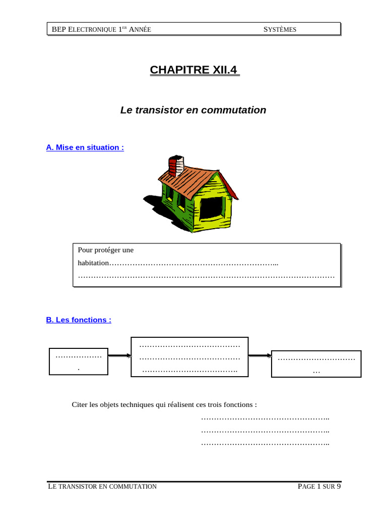 Le Transistor en Commutation Animation | PDF