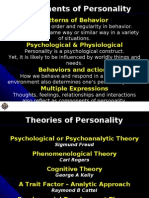 Components of Personality: Patterns of Behavior, Psychological & Physiological Factors, Behaviors and Actions, Multiple Expressions