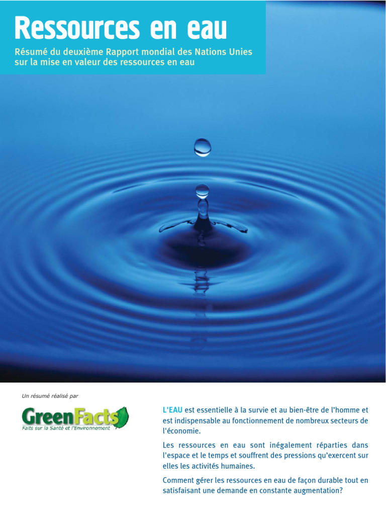 Ressources Eau Foldout | PDF