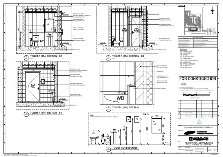 Administration & Control Building Toilet 1 - SH2 - R1 | PDF
