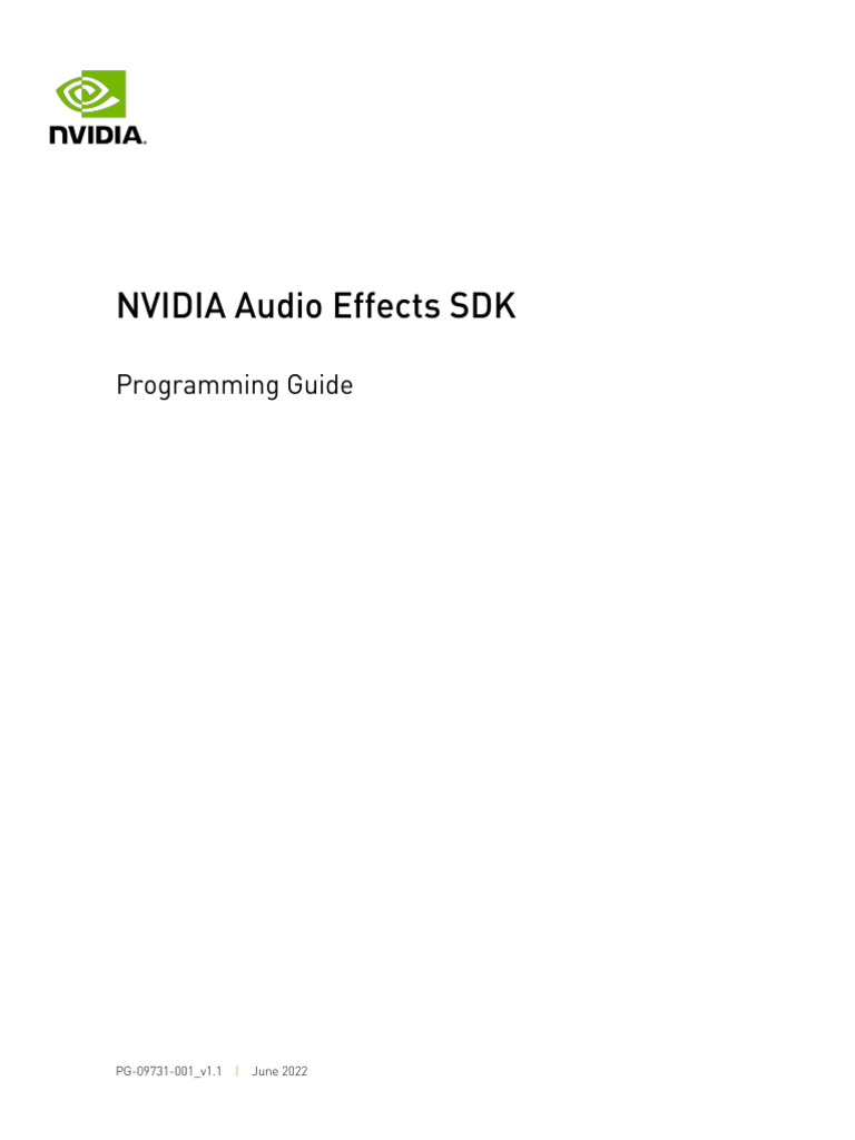 Audio Effects SDK | PDF