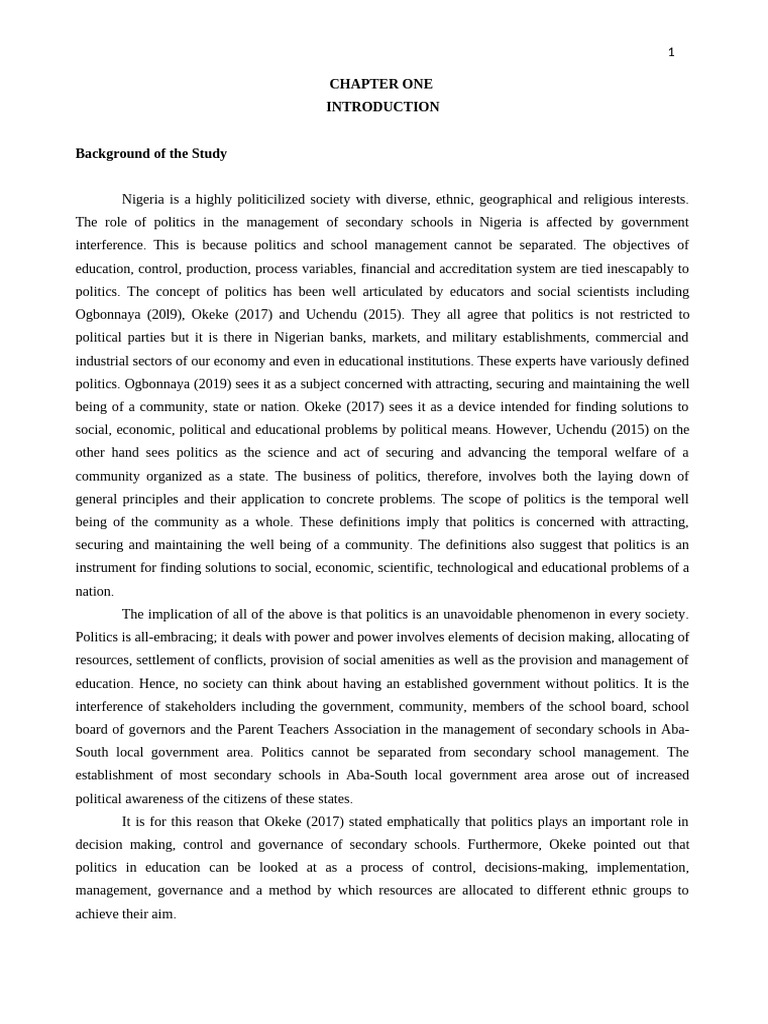 Chapter One | PDF