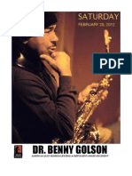 DR. BENNY GOLSON - Saturday, February 25th in The Blue Room