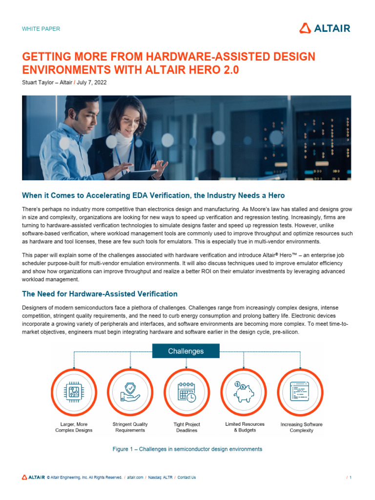 Getting More From Hardware-Assisted Design Environments With Altair ...