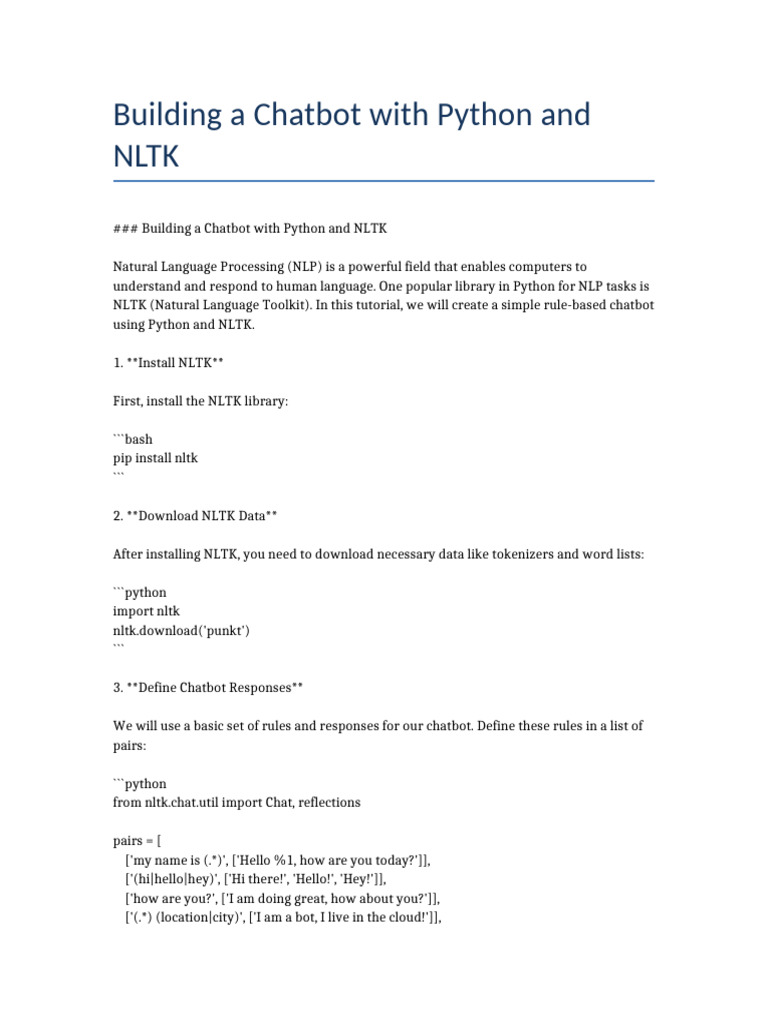 Building_a_Chatbot_with_Python_and_NLTK_Detailed | PDF