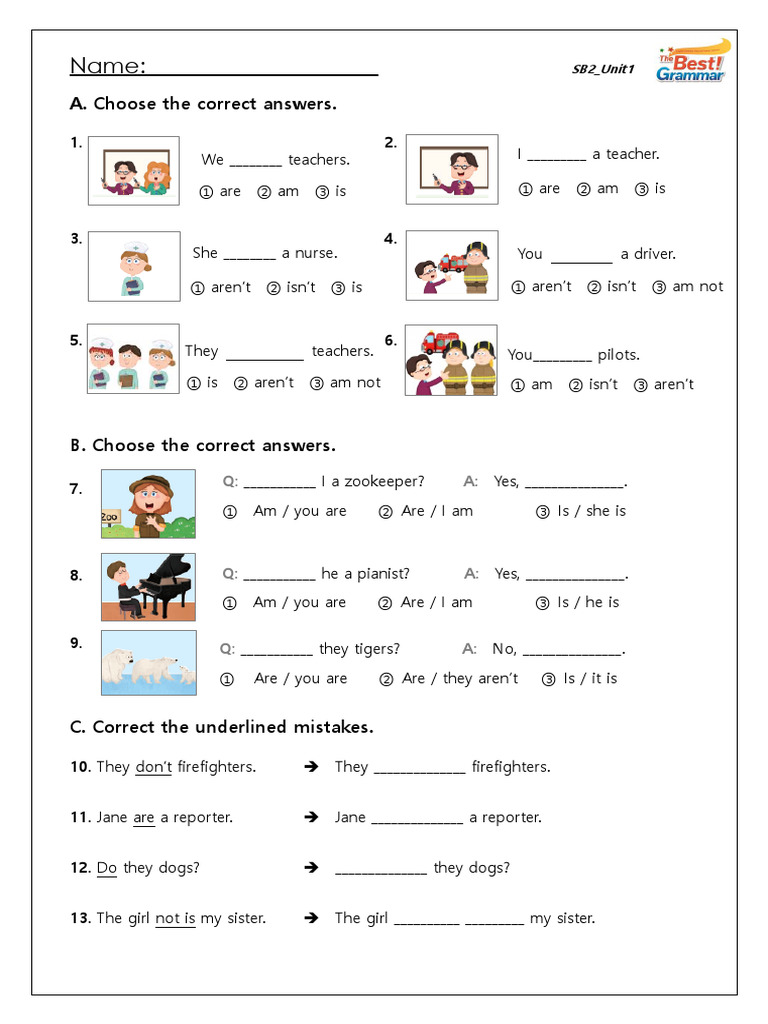 The Best Grammar - Lv2 - Test - Unit Test - U01 | PDF | Career & Growth ...
