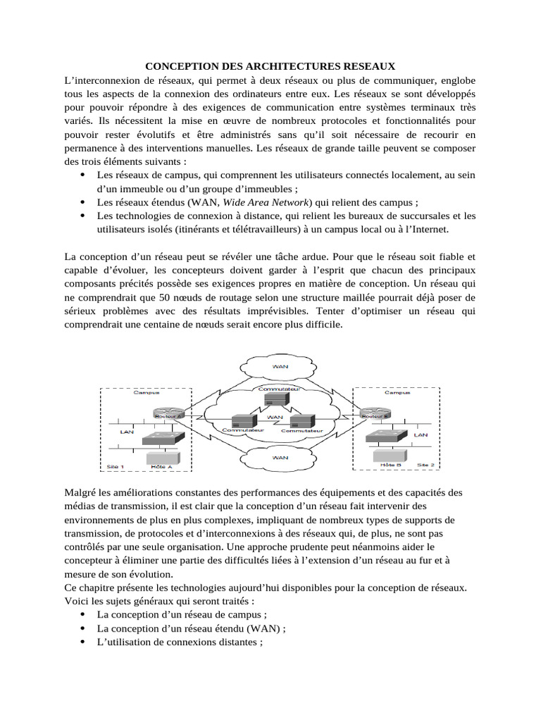 Conception D'architecture Reseau | PDF