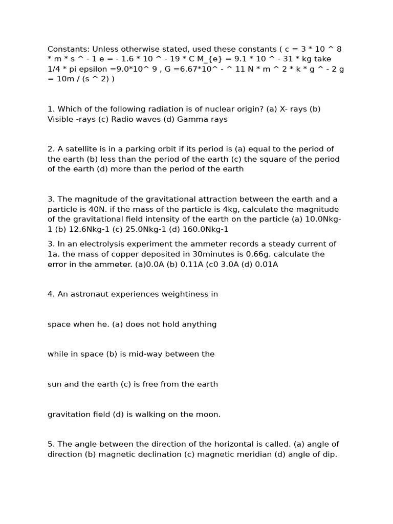 Ss 3 Physics | PDF