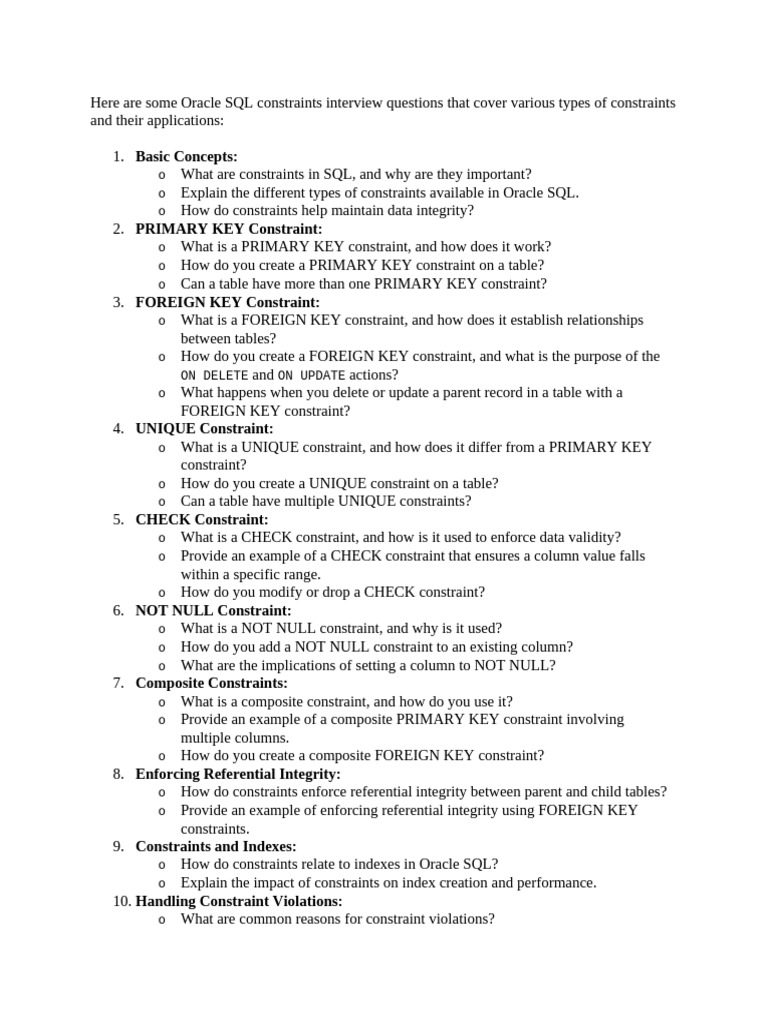 SQL INterview | PDF