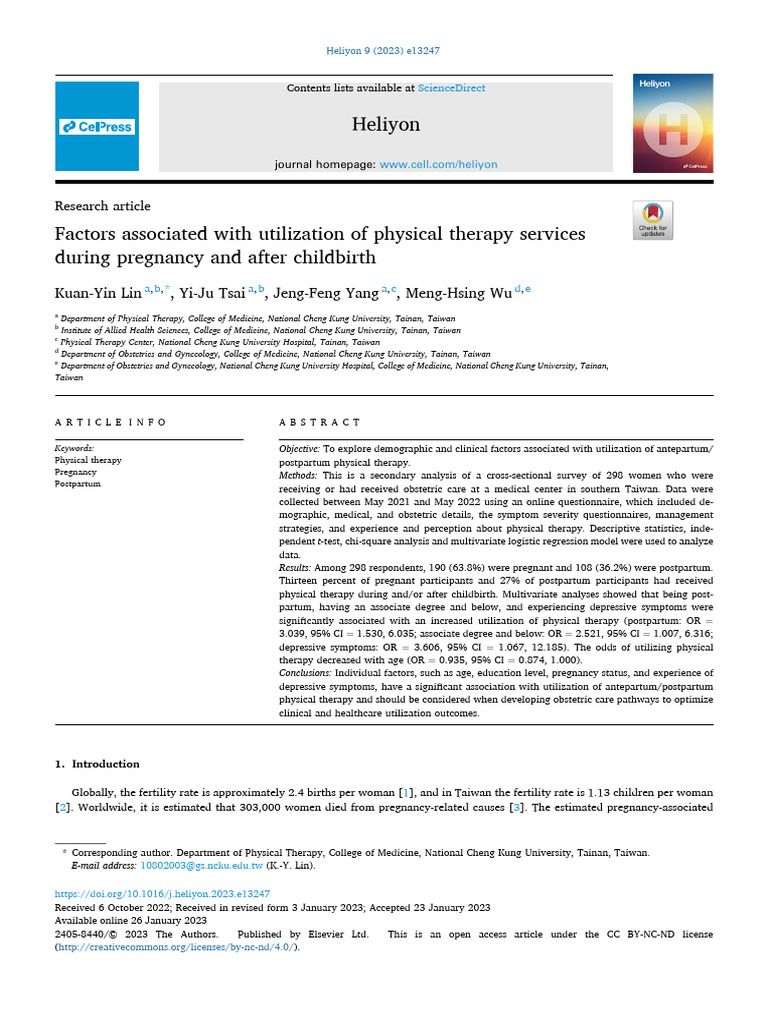 Physical Therapy Pdf