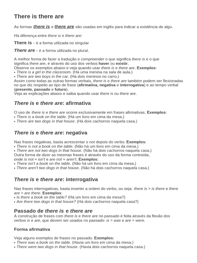 There Is - There Are | PDF