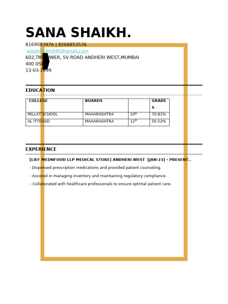 Azad Resume | PDF
