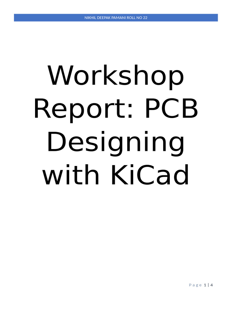 Kicad Building Pcb