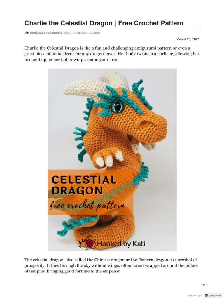 Dragon - Free - Crochet - Pattern - PDF Versión 1 | PDF