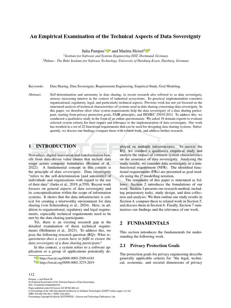 AnEmpirical Examination of The Technical Aspects of Data Sovereignty | PDF