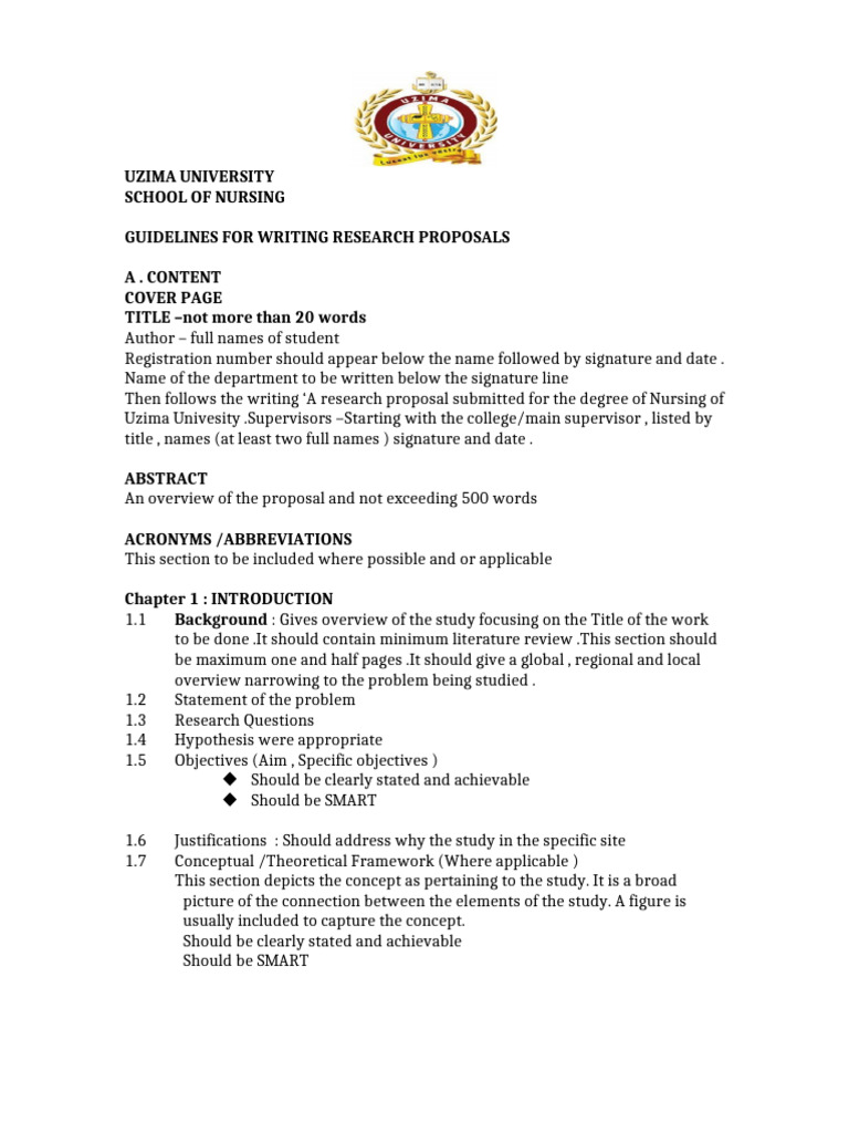 Research Proposal Guideline | PDF