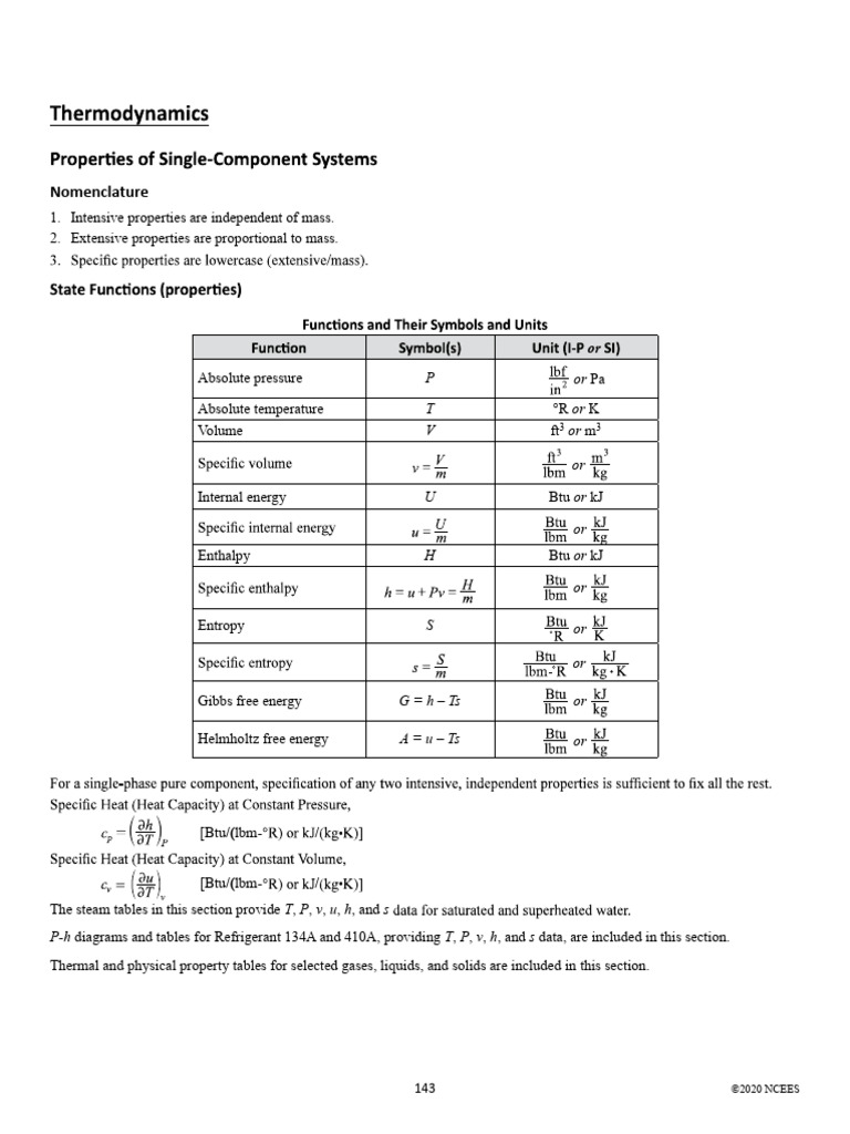 Thermodynamics FE | PDF