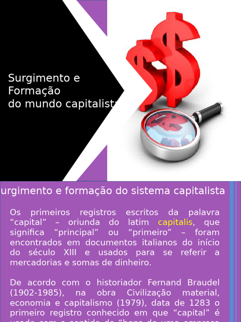 Surgimento e Formação Do Sistema Capitalista | PDF