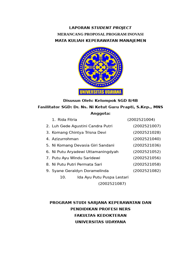 Laporan Student Project | PDF