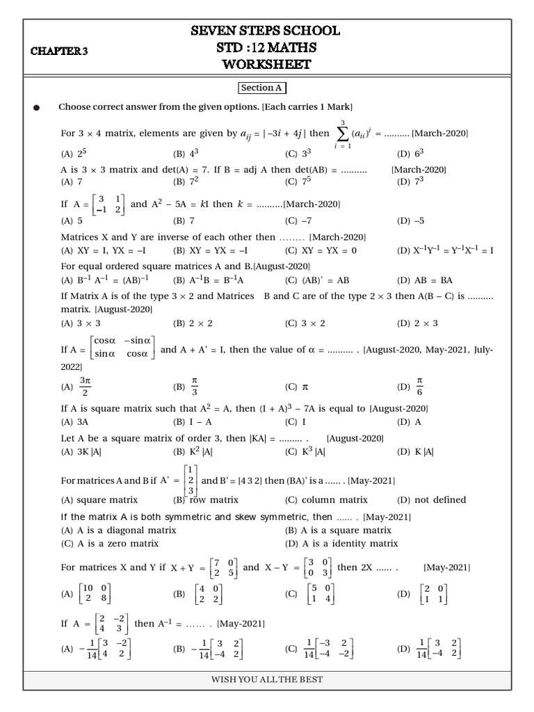 WORKSHEET - D29 Jul 2024 1 | PDF