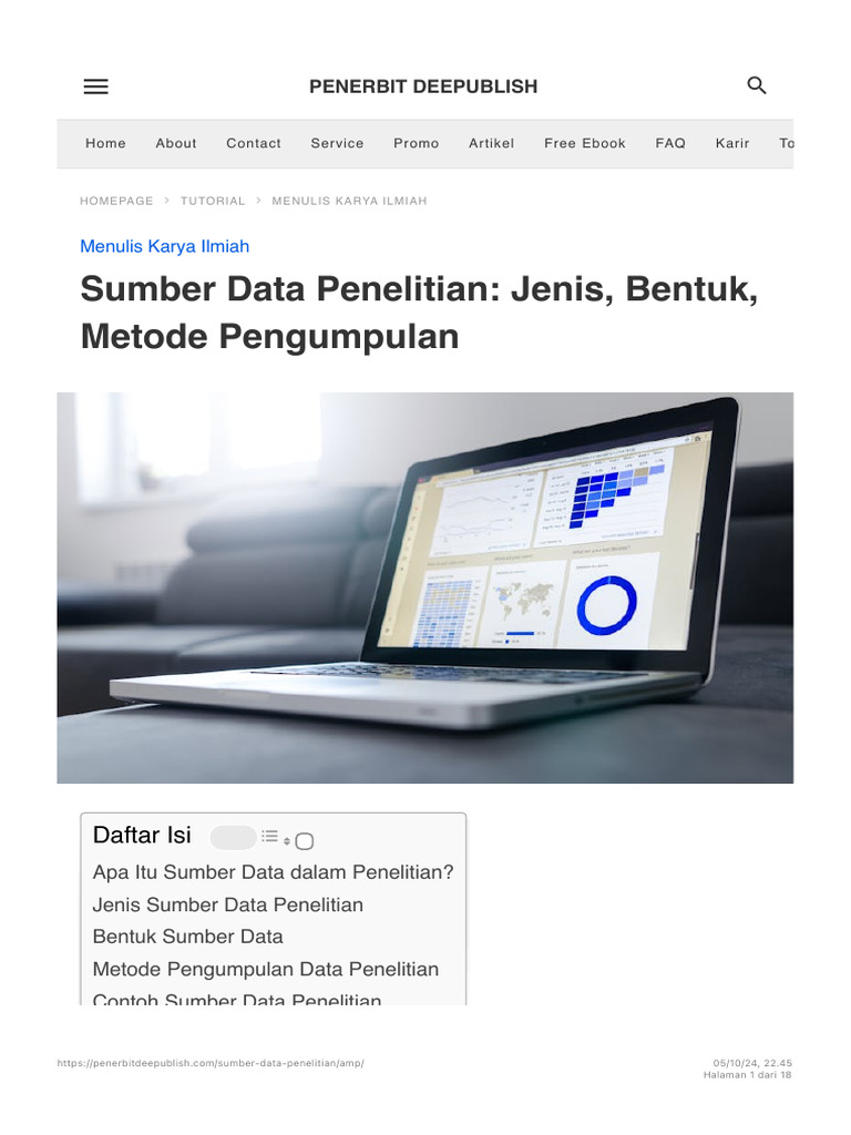 Sumber Data Penelitian - Jenis, Bentuk, Metode Pengumpulan | PDF
