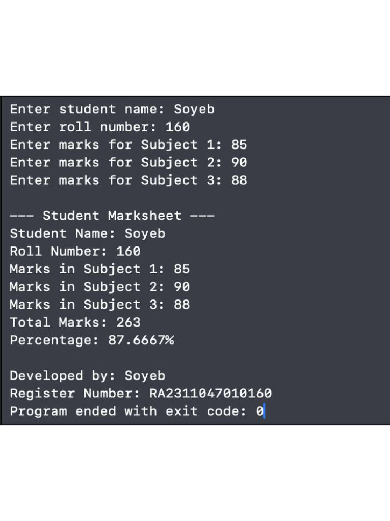 Code Practice - Ra2311047010160 | PDF