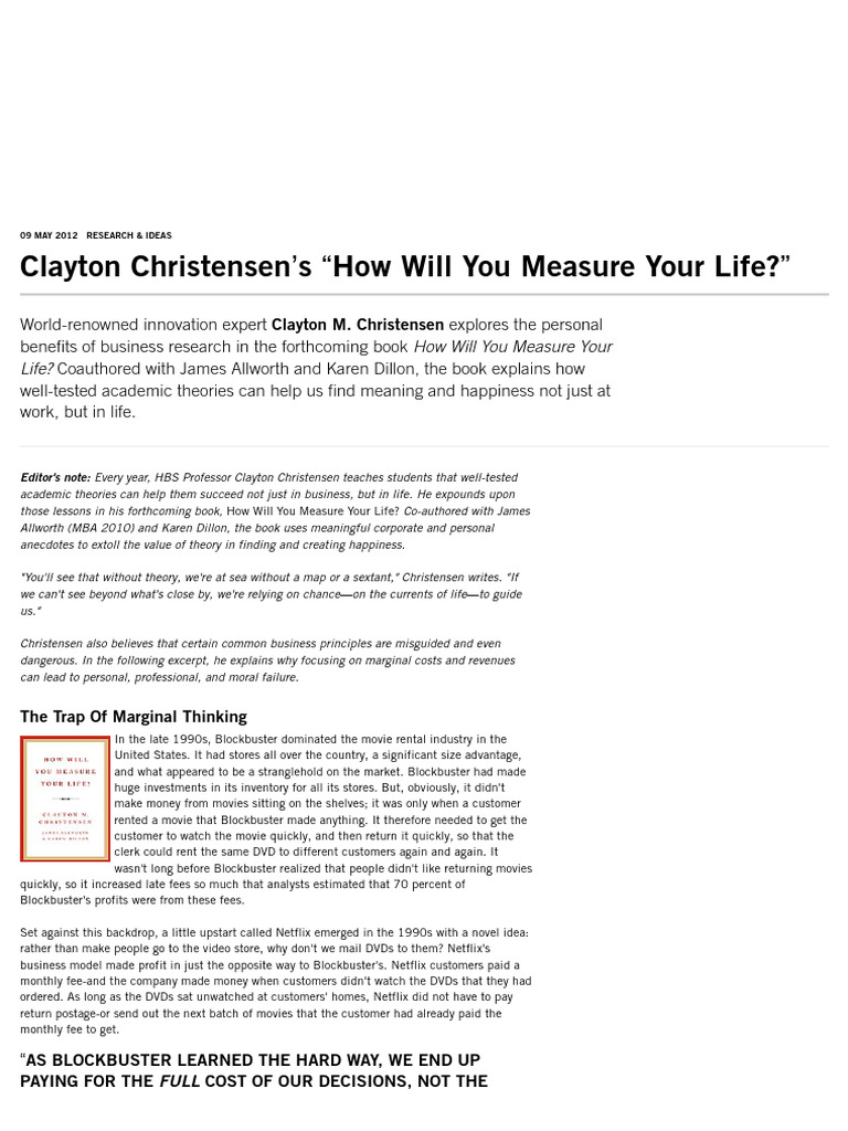Clayton Christensen's 