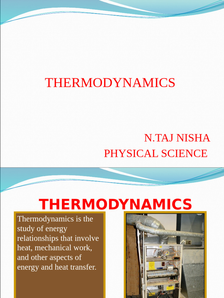 Thermodynamics | PDF