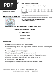 P6 SRS