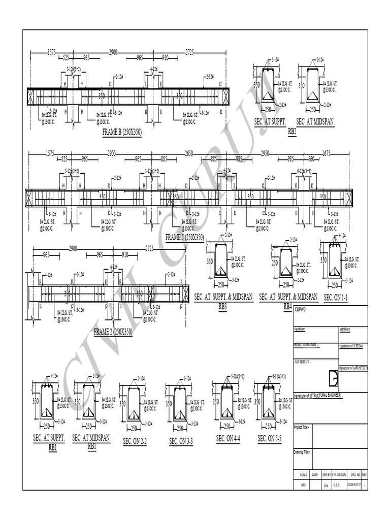 Slab roof beam steel section pdf