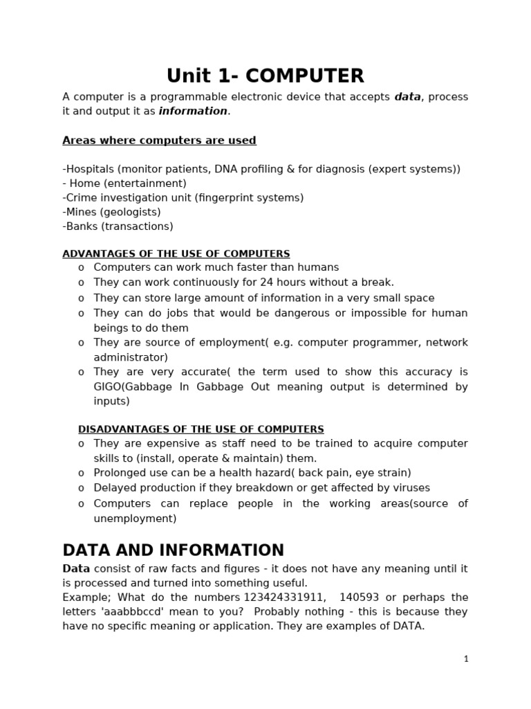 Cs Notes Final | PDF