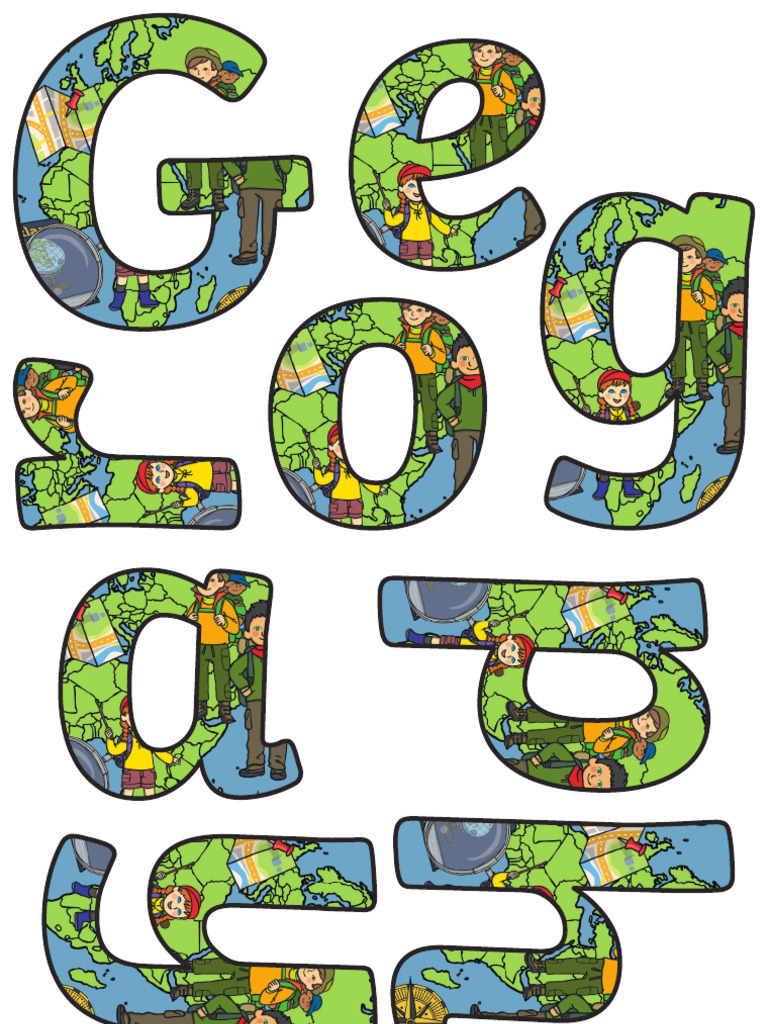 Geography Title Display Lettering - Ver - 1 | PDF