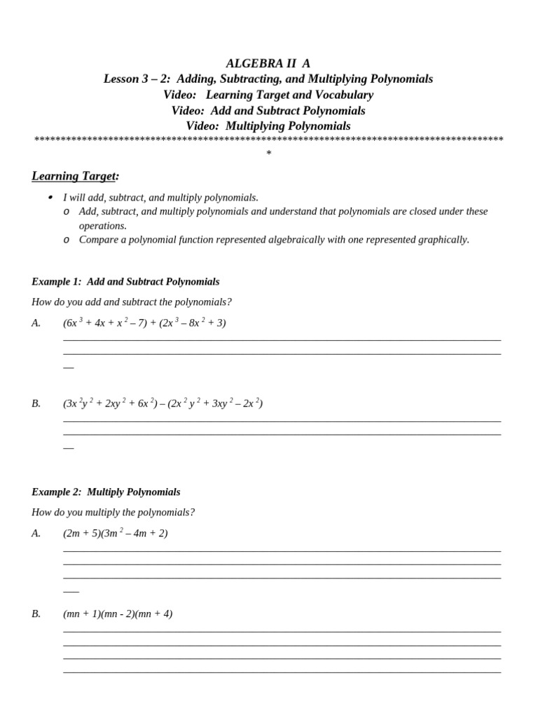 Lesson 3 2 notes pdf