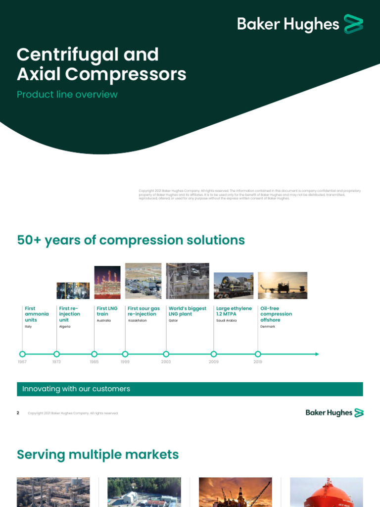 BakerHughes Centrifugal Axial Compressors Overview-051121 | PDF