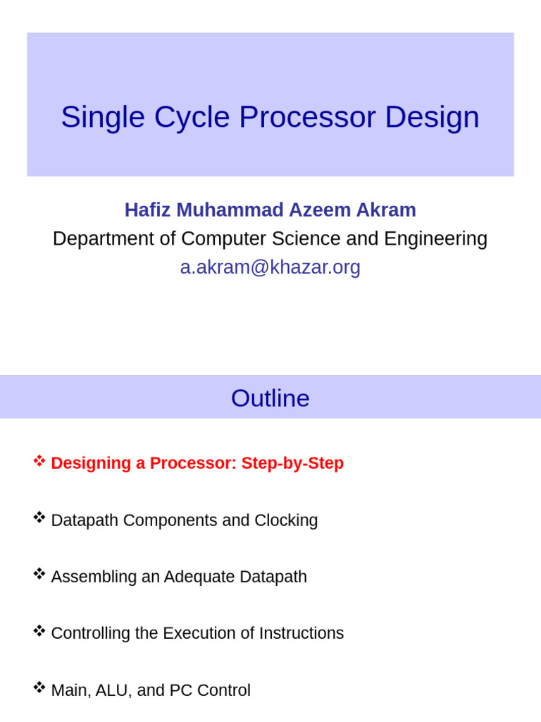 Single Cycle Processor | PDF