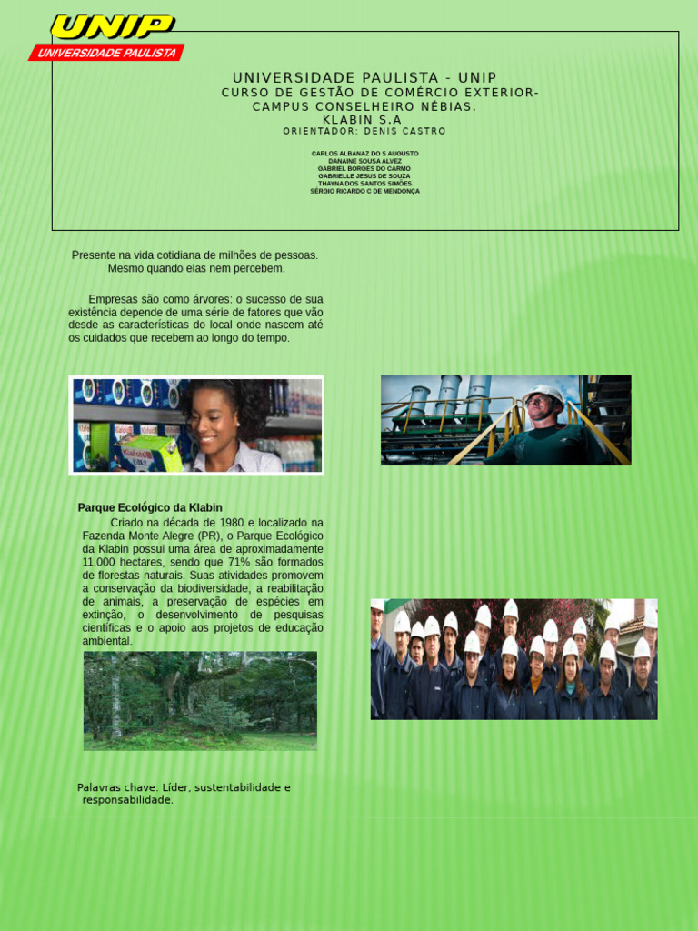 Banner Klabin Unip | PDF