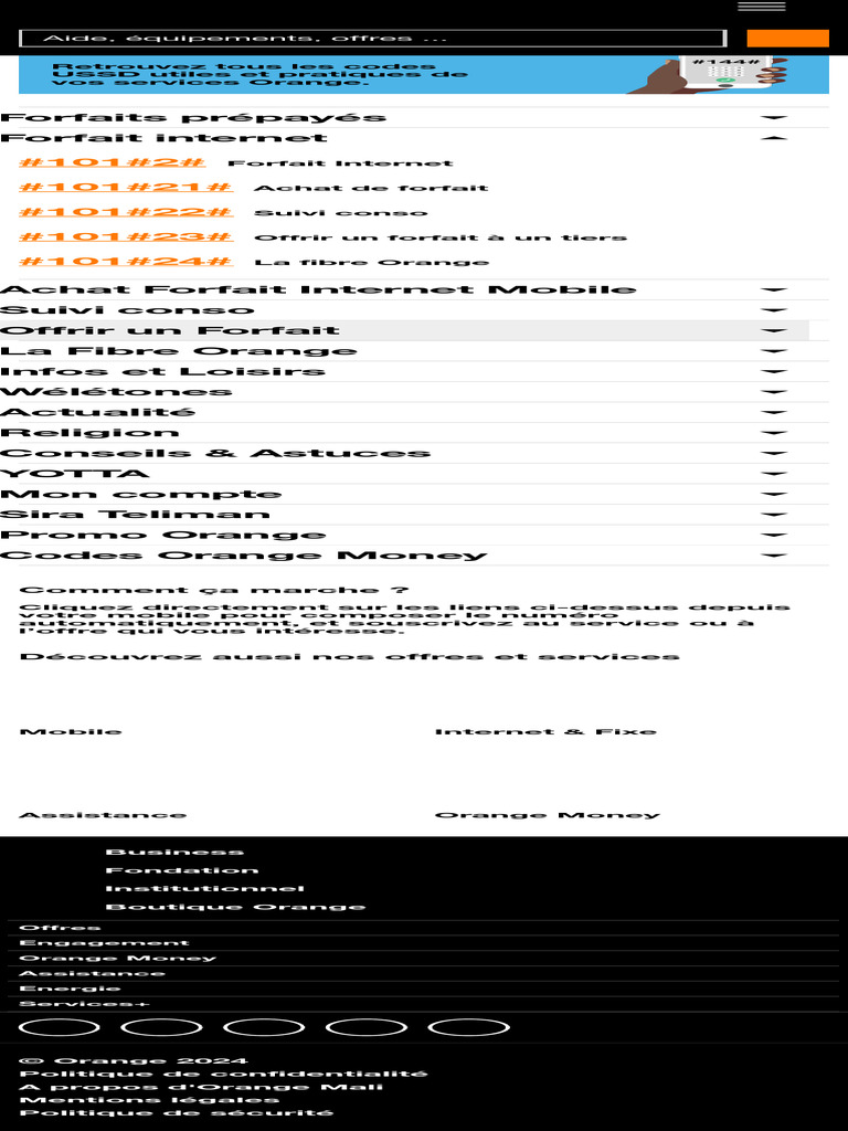 Codes Utiles Orange Mali | PDF
