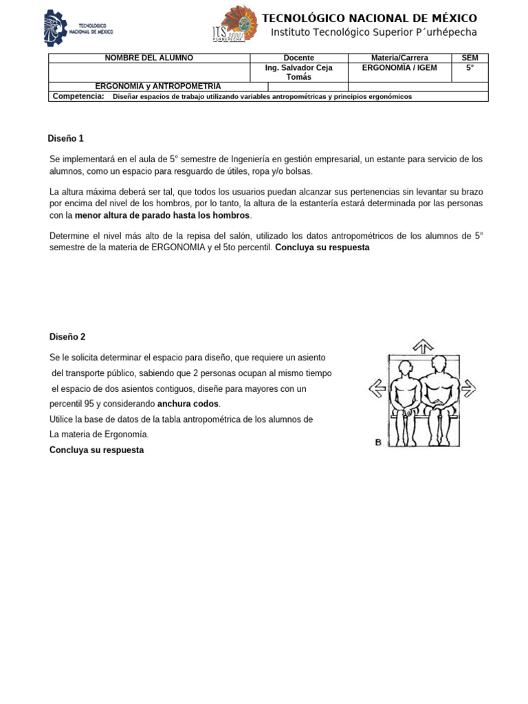 Ejercicios Ergonomía Pdf