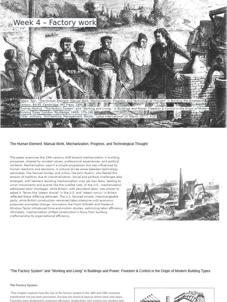 Week 4 - Factory Work | PDF