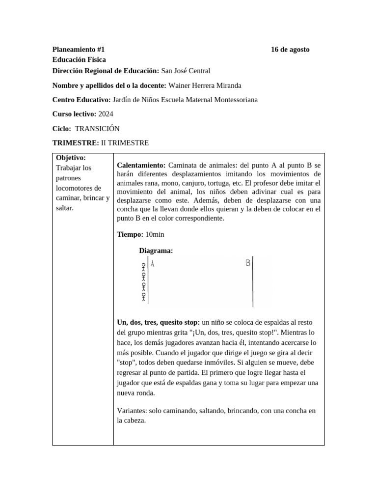 Planeamiento. 1 K | PDF